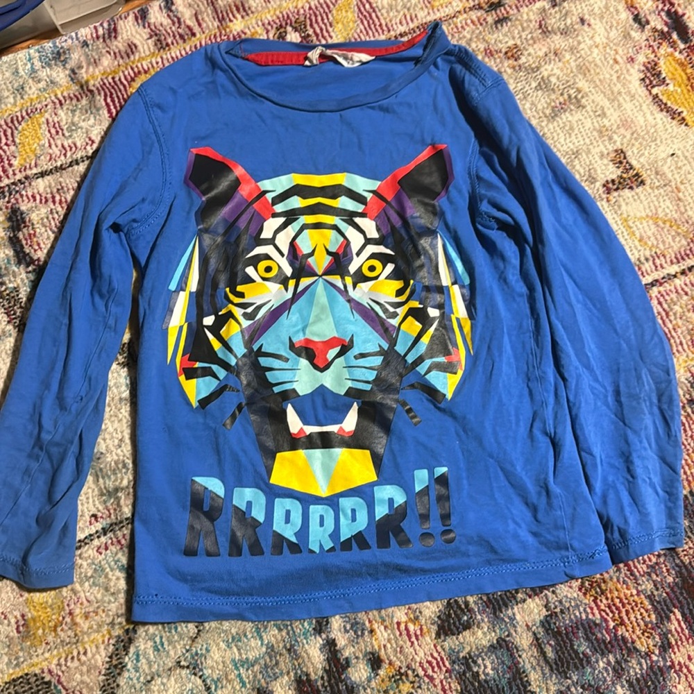 H and M tiger long sleeve tee 4-6 age boys kids